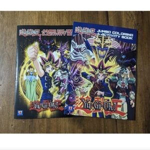2 Piece Yu-Gi-Oh! Jumbo Coloring & Activity Book Yugioh Anime Landoll 2023 Yami